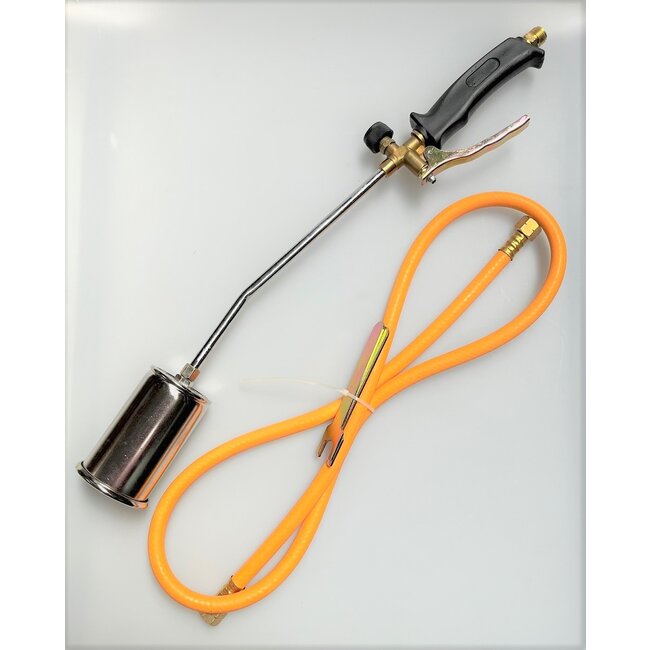Gasbrander 60 cm - branderkop 6 cm -1,5 mtr gasslang