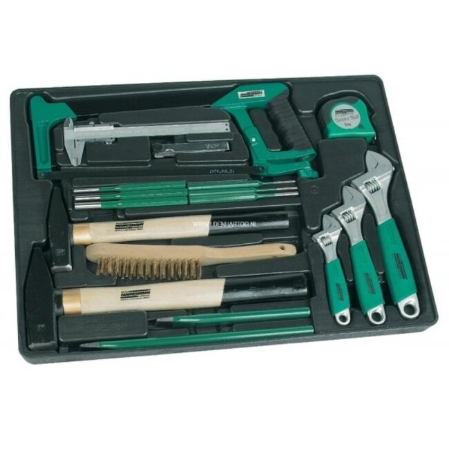Mannesmann Greenline - 6 Inlay's gereedschap - 321 delig