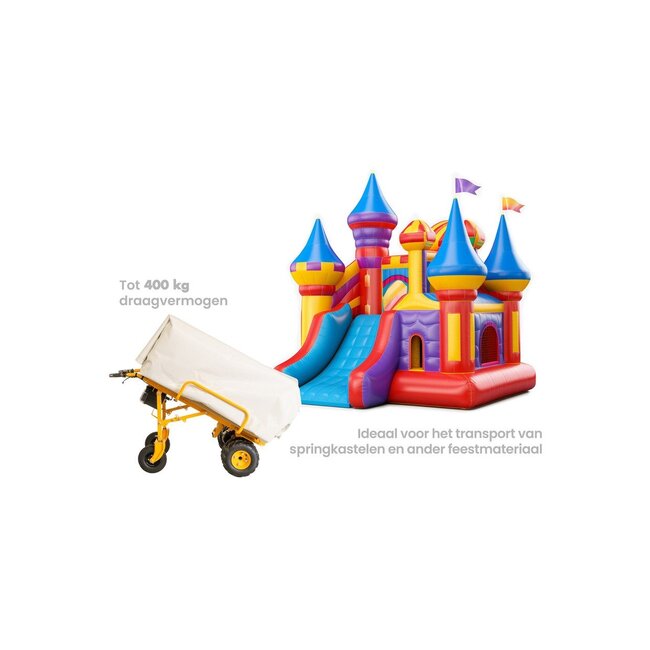 Elektrische steekwagen 400 kg breedte 940 mm 4 wielaandrijving