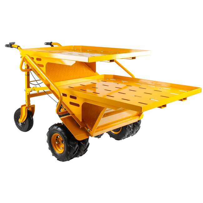 Elektrische steekwagen 400 kg breedte 940 mm 4 wielaandrijving 2 liggers