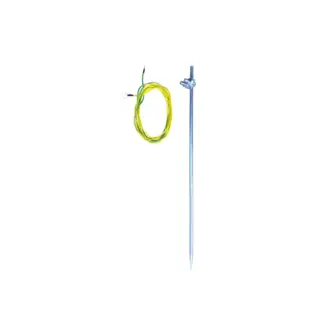 Aardingspen staal 75cm + 4m kabel 4mm² MW Tools