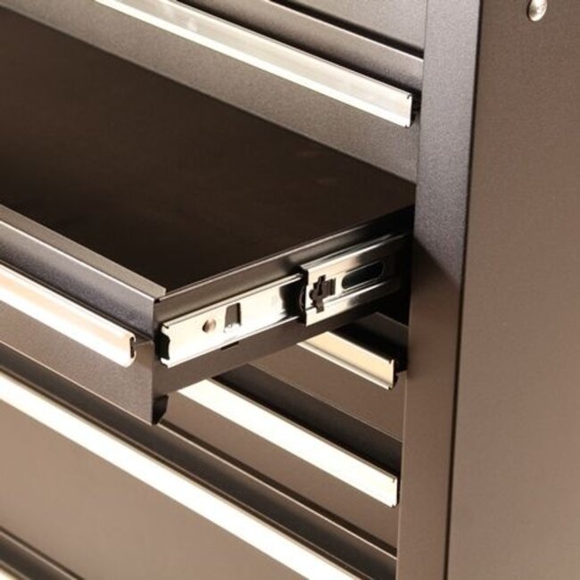 Gereedschapswagen 7 laden - leeg  Zwart