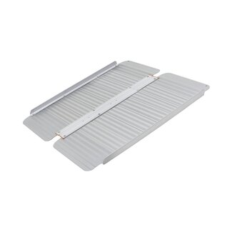Oprijplaat  / Drempelhulp Aluminium 92 x 72 cm - Opvouwbaar & Draagbaar - max .300 kg