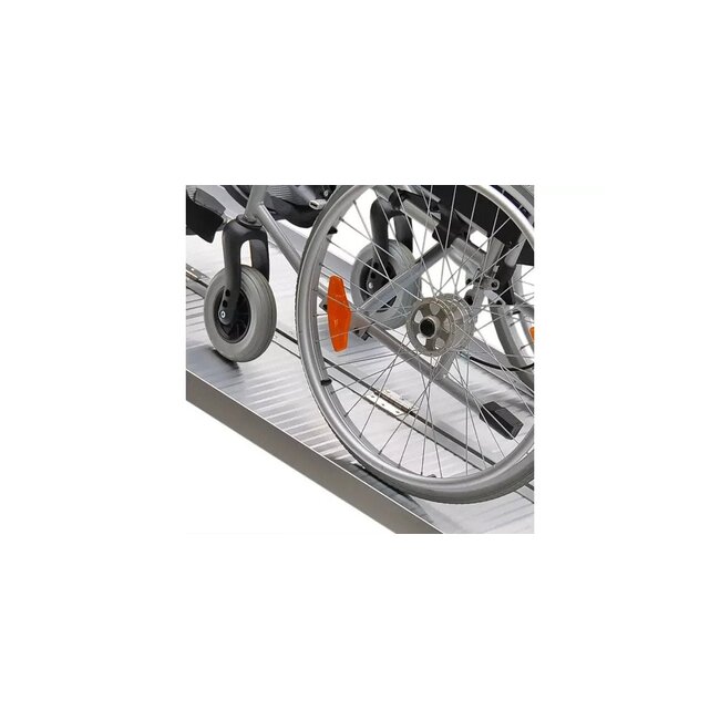 Oprijplaat / Drempelhulp Aluminium 60 x 76 cm - Opvouwbaar & Draagbaar - max .400 kg