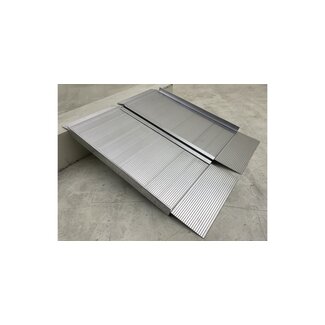 Oprijplaat / Drempelhulp Aluminium 60 x 76 cm - Opvouwbaar & Draagbaar - max .400 kg