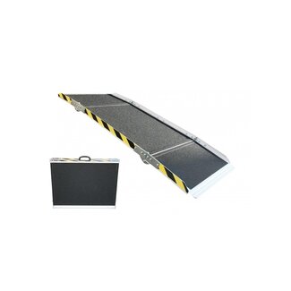 Oprijplaat Aluminium 185 x 75 cm - 3-ledig  Opvouwbaar & Draagbaar - max .270 kg