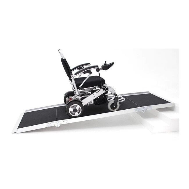 Oprijplaat Aluminium 185 x 75 cm - 3-ledig  Opvouwbaar & Draagbaar - max .270 kg