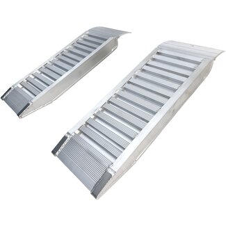 Set Aluminium Oprijplaten (kort) 126 x 30 cm - 3000 kg per set