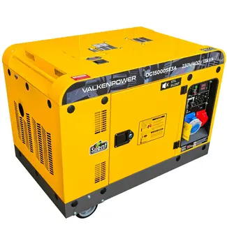 Dieselgenerator 10,5 kW geluidsgedempt met ATS aansluiting
