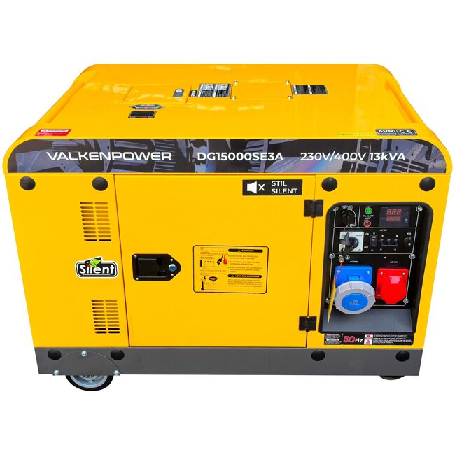Dieselgenerator 10,5 kW geluidsgedempt met ATS aansluiting