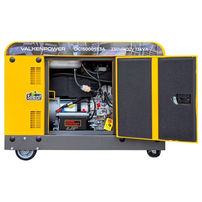 Dieselgenerator 10,5 kW geluidsgedempt met ATS aansluiting