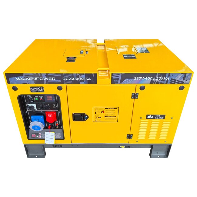 Dieselgenerator 16 kW geluidsgedempt met ATS aansluiting