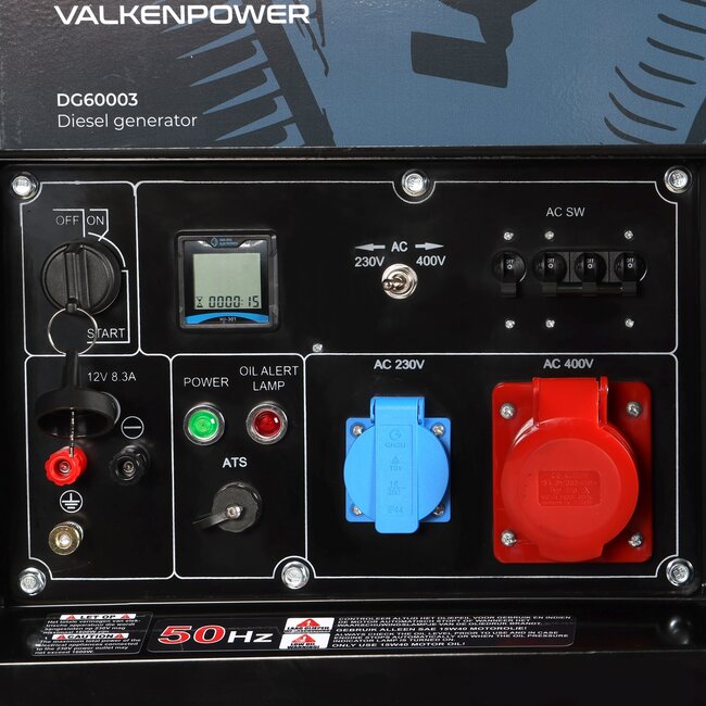 Dieselgenerator 5 kW 230V/400V + ATS connector
