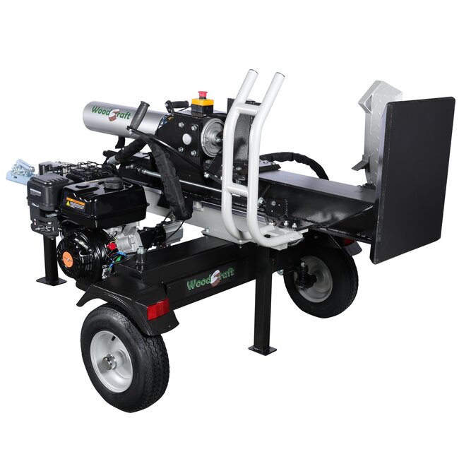 Woodcraft houtklover 35 ton met Benzine motor - Verticale uitvoering