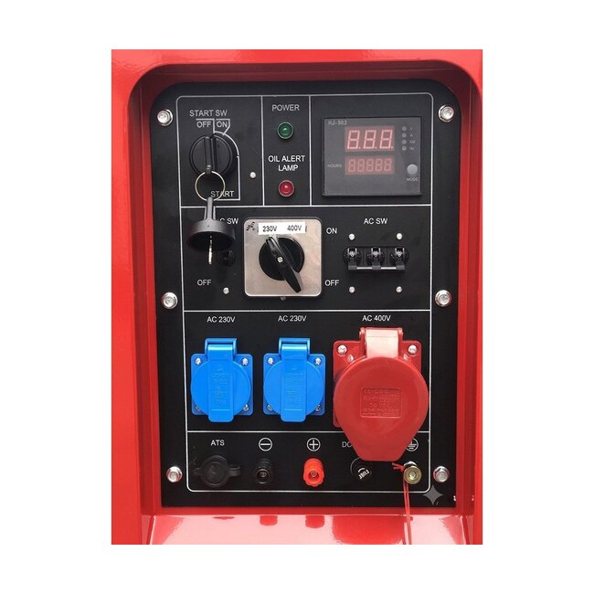 Diesel generator 6,0 kW 1x230V + 7,5 kW 3x400V + ATS connector