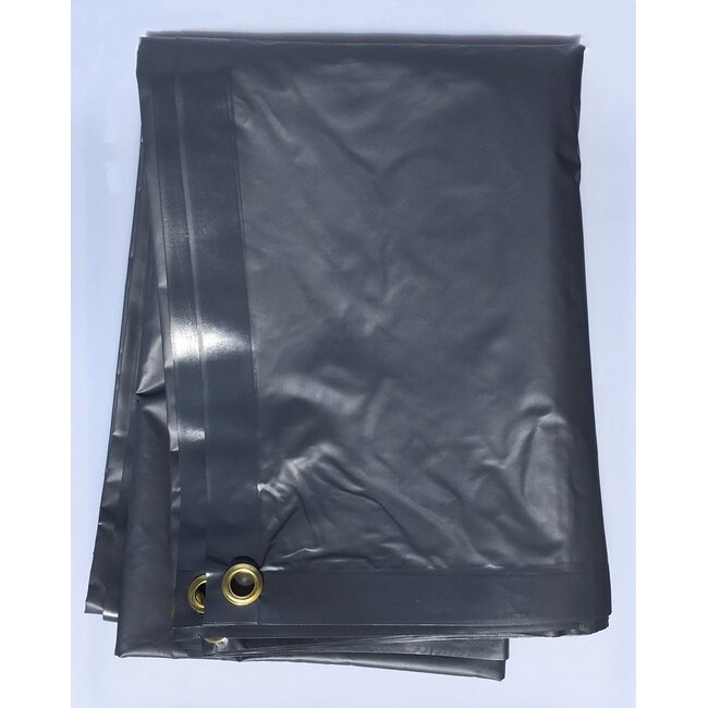 Dekzeil / Dekkleed / Bootzeil PVC 425gr/m2 - 3 x 8 mtr - Donkergrijs met UV-Coating