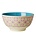 Rice Melamine Bowl Flower Tile