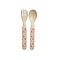 Rice Melamine Kids Spoon and Fork Crabs and Starfish