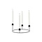 House Doctor Candle Stand Ring Black 27x11,5