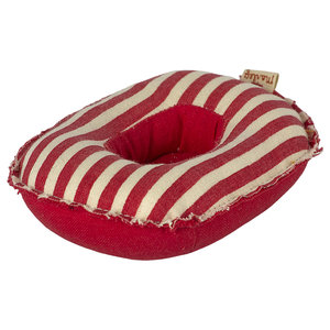 Maileg Rubber Boat Small Mouse Red Stripe