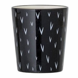 Bloomingville Cup Black Stoneware 7,5x9