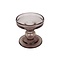 pt, Glass Candle Holder Chocolate Brown