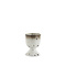 Madam Stoltz Stoneware egg cup White, brown