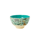 Rice Melamine Bowl small Green Allover Jungle