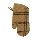 Madam Stoltz Quilted oven mitt Indian tan, black