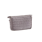 Madam Stoltz Quilted velvet washbag Dusty Lilac