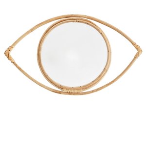 Madam Stoltz Hanging Eye Mirror Bamboo