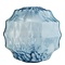 Madam Stoltz Round Glass Vase Blue, White XL