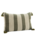 Madam Stoltz Striped Cushion Cover Linen, Natural, Olive