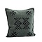 Madam Stoltz Chenille Cushion Cover Emerald