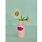 Rice Ceramic Vase Fuchsia Lips small