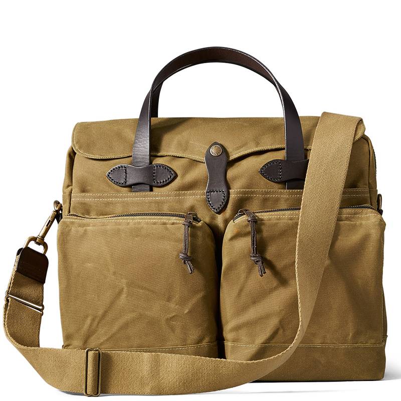 filson briefcase tan