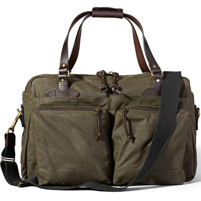filson leather duffle