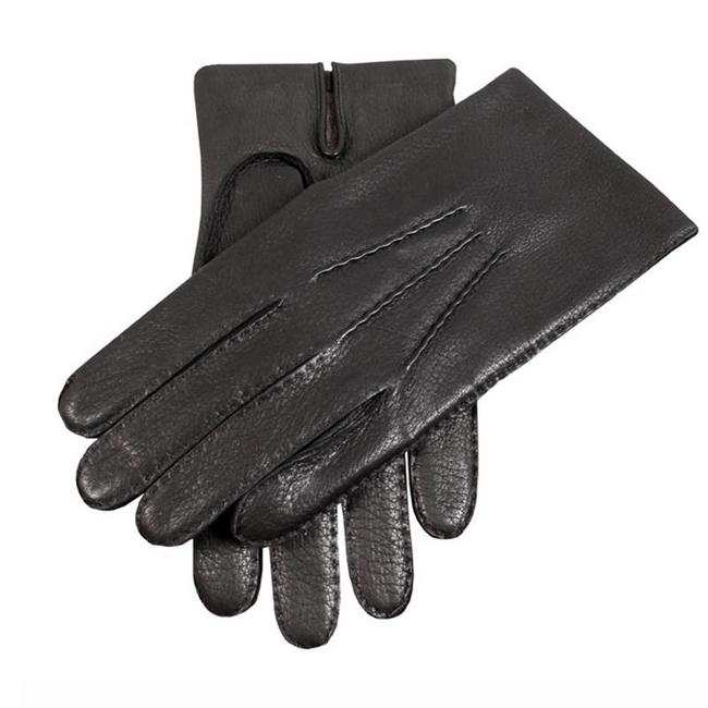 Deerskin Gloves Cashmere Lined Cambridge Black - Quality Shop