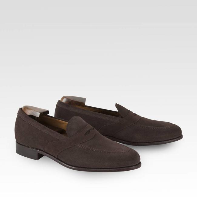 Carlos Santos Penny Loafer Dunkelbraun Wildleder