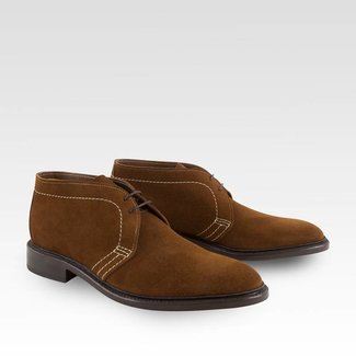 Carlos Santos Unlined Chukka Lichtbruin Suède