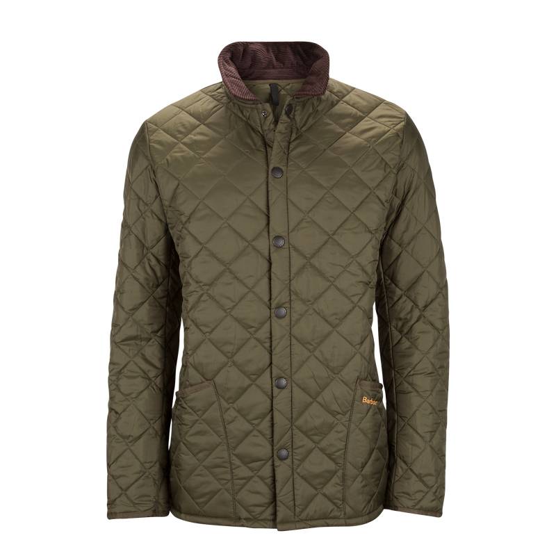 barbour green quilted