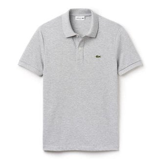 Lacoste Polo Shirt Silver Grey Slim Fit