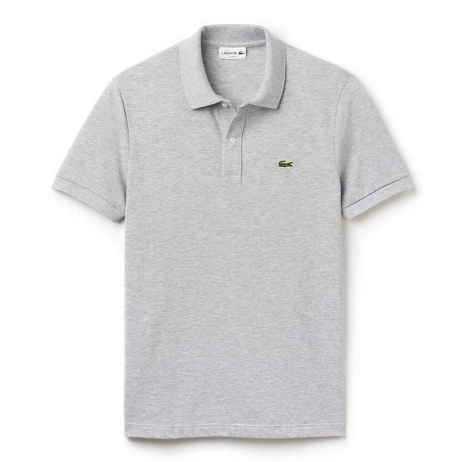 Lacoste Polo Lichtgrijs Slim Fit