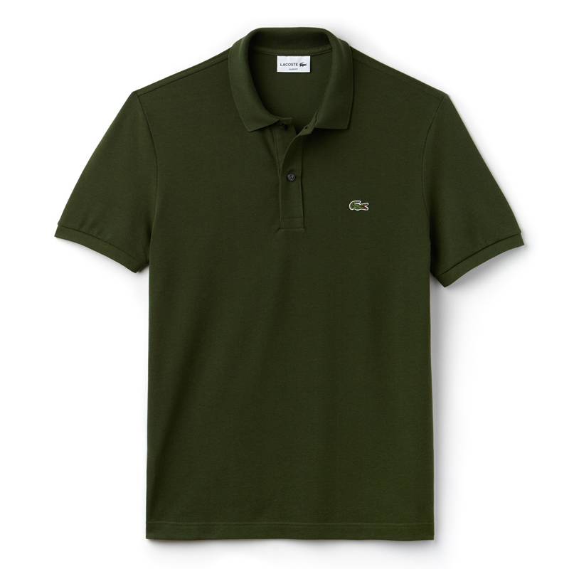Nat Stor grund Lacoste Polo Shirt Boscage Green Slim Fit - Quality Shop