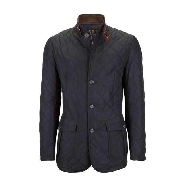 barbour quilted lutz navy
