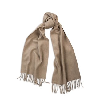 Begg & Co Lamswol Angora Sjaal Beige