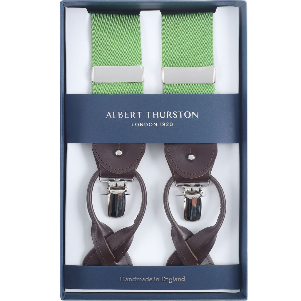 Albert Thurston Braces Green - Quality Shop