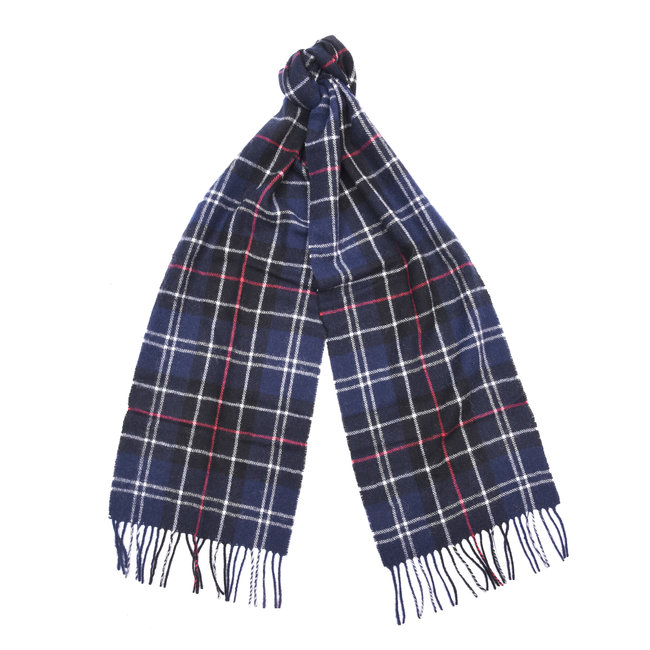 red barbour scarf