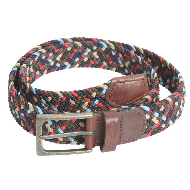 barbour ford belt navy mix