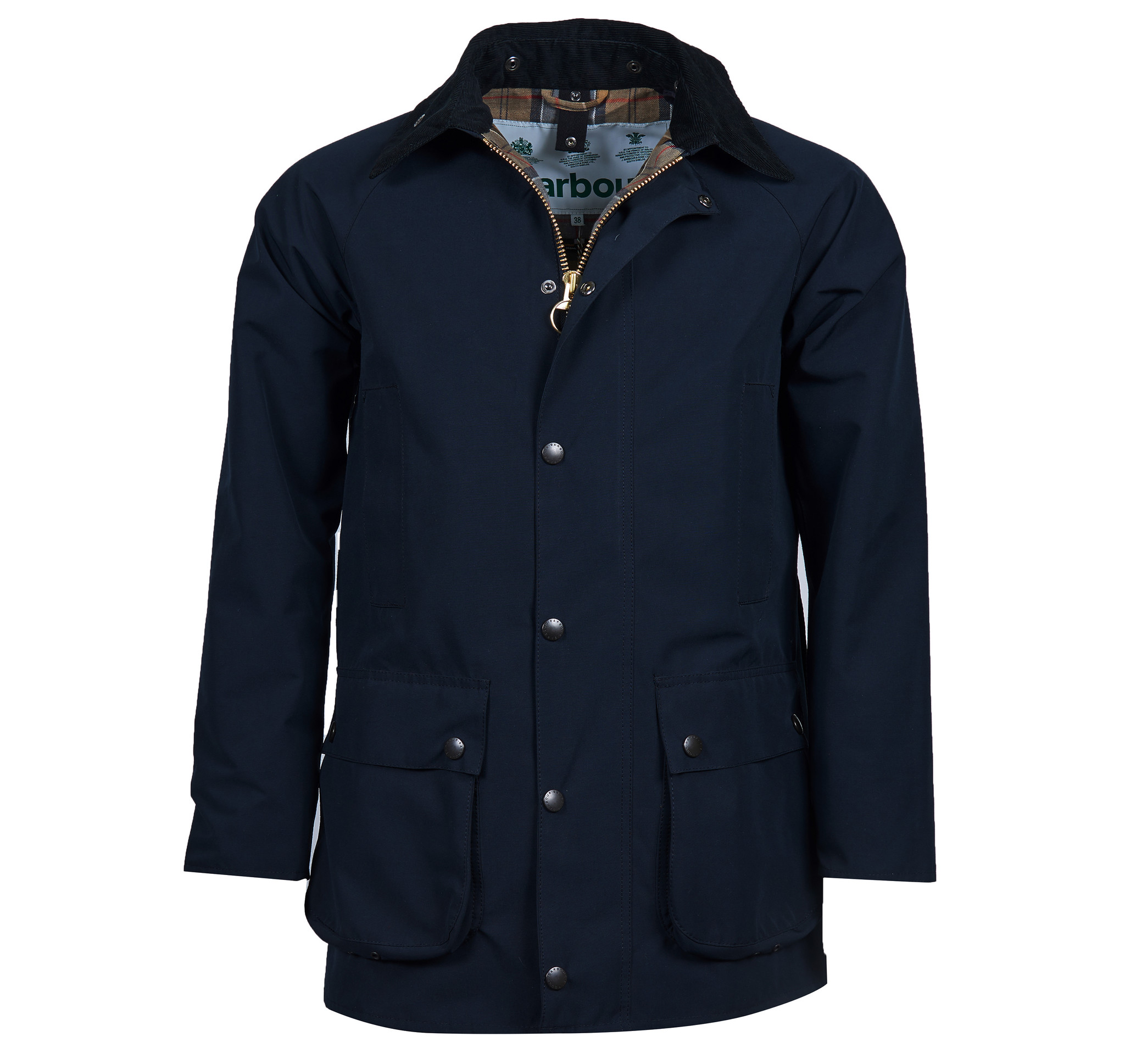 新品未使用 Barbour Beaufort SL Oiled Navy 36 Barbour Classic Beaufort Waxed Cotton Navy Jacket — Portland